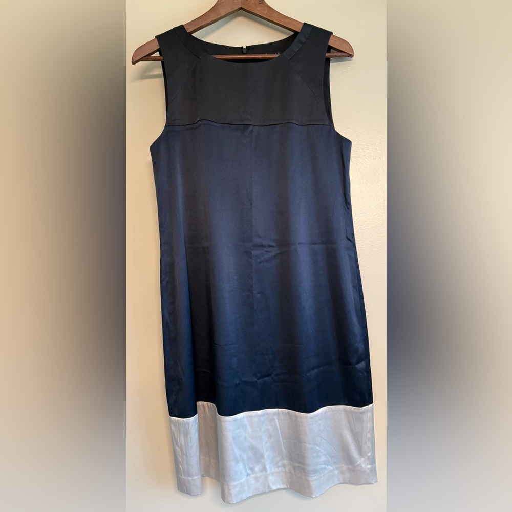 Theory CANNELLE
Colorblock Silk Work Career
Blue Multi Sleeveless Dress Sz 6 - Picture 1 of 10
